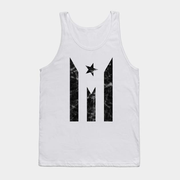 Bandera Negra de Puerto Rico Resiste Boricua Puerto Rican Black Flag Tank Top by PuertoRicoShirts